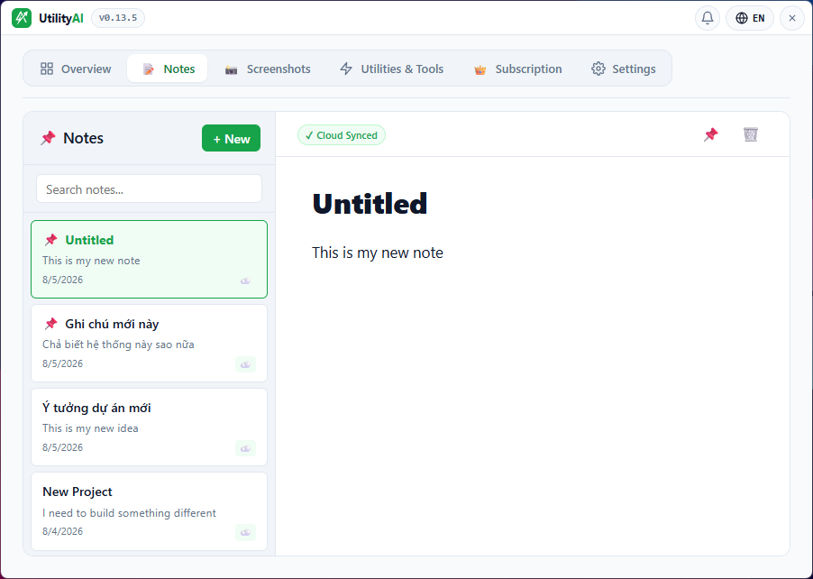 UtilityAI - trợ lý năng suất desktop tích hợp AI ảnh nhỏ 2